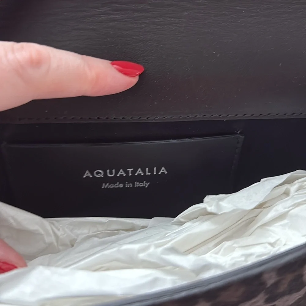 Aquatalia Leopard Clutch